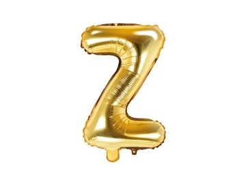 Balon Foliowy Litera Z Złota, 35cm