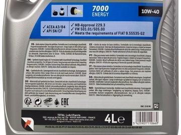 TOTAL QUARTZ 7000 ENERGY 10W40 SN/CF 4л.