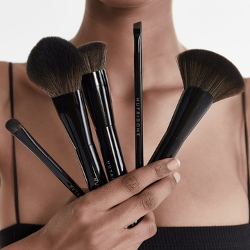 Двусторонняя кисть для хны для бровей, скошенная кисть, синтетическая щетина.