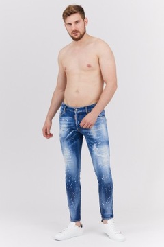 DSQUARED2 Niebieskie jeansy SUPER TWINKY JEAN 52