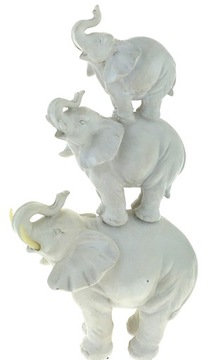 SŁOŃ SŁONIE DUŻA FIGURKA 40x24 cm RODZINA SŁONI PREMIUM