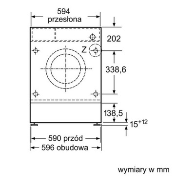 Встраиваемая стиральная машина BOSCH WIW24342EU