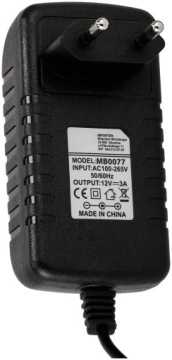 Настольный блок питания 36Вт 12В 3А для светодиодных лент