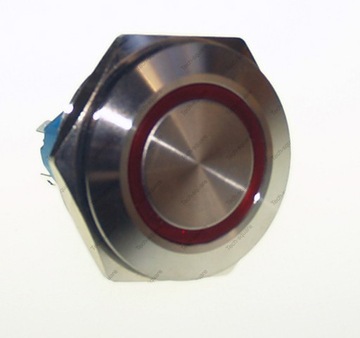 Przycisk Chwilowy Wandaloodporny 12V 24V 30mm