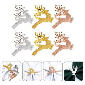 КОЛЬЦА ДЛЯ САЛФЕТОК ДЛЯ ДЕКОРА ОБЕДЕННОГО СТОЛА 6 ШТ.