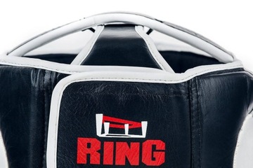 Кожаный шлем для бокса, тренировок и турниров - М