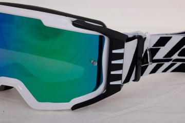 МОТОЦИКЛЬНЫЕ ОЧКИ LS2 CHARGER PRO БЕЛЫЕ + 2x ПРОТИВОТОГНУВАЮЩИЕ ЗЕРКАЛО СТЕКЛА