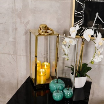 САДОВЫЙ ФОНАРЬ БОЛЬШОЙ НЕРЖАВЕЮЩАЯ СТАЛЬ БОЛЬШОЙ ЗОЛОТОЙ МЕТАЛЛ XL