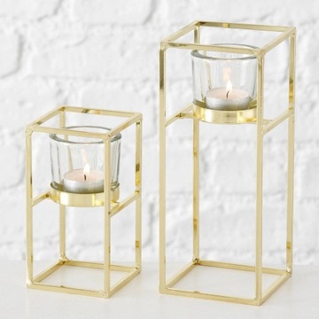 Золотые подсвечники TOMBA, 2 шт.