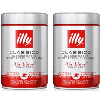 2 x 250g Kawa mielona illy Classico 100% Arabica
