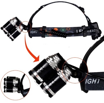 ФАРА ДЛЯ ГОЛОВЫ ФАРА 5 X LED ZOOM CREE МОЩНАЯ ЛАМПА 5 РЕЖИМОВ