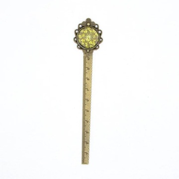 1Pcs Creative Retro Bronze Round Bookmark 10c