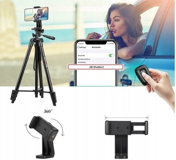 ДЕРЖАТЕЛЬ ДЛЯ ТЕЛЕФОНА ШТАТИВ ВЫСОКИЙ ФОТОГРАФИЧЕСКИЙ ШТАТИВ С ПУЛЬТОМ ПУЛЬТА 170 СМ