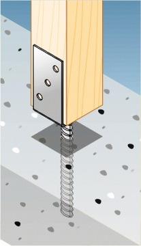 Бетонный столбчатый фундамент типа У ПС 100, горячеоцинкованный