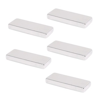 MAGNES NEODYMOWY 40x15x5 mm PŁYTKOWY Sztabkowy, Prostokątny, HUNTER 5 SZT