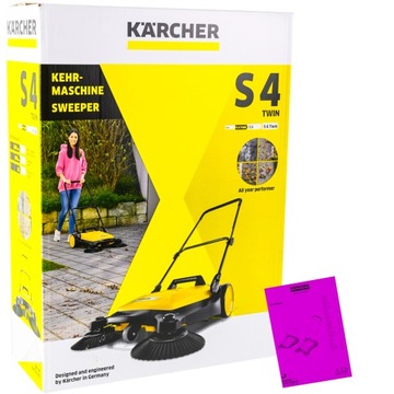 НЕМЕЦКАЯ ПОДМЕТАЛЬНАЯ МАШИНА ДЛЯ ЛИСТ KARCHER S4 TWIN XXXL