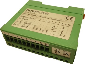 NOVOTECHNIK MUP100-1 054002 przetwornik 0-10V