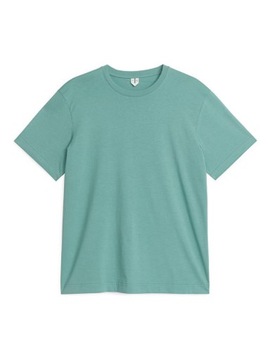 T-shirt basic zielony ARKET M