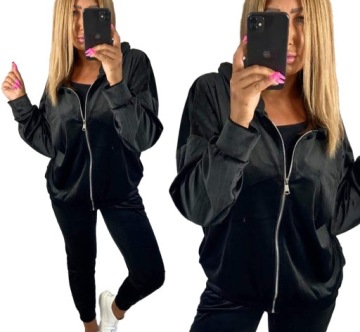 DRES Z KAPTUREM welur roz. 52