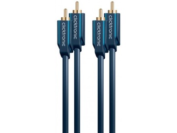 Kabel 2x RCA / 2x RCA 0,5m Clicktronic