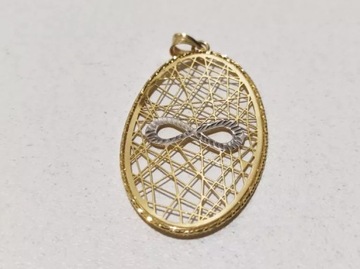 ŚLICZNA ZŁOTA ZAWIESZKA 585 CT