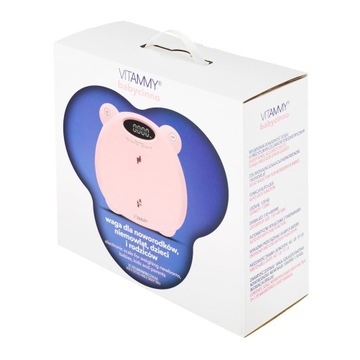 VITAMMY Babycinno, Весы для недоношенных детей, новорожденных и младенцев, розовый