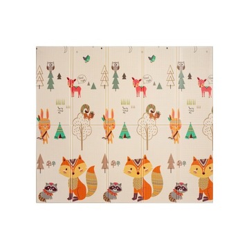 ДВУСТОРОННИЙ развивающий коврик ДЛЯ ДЕТЕЙ Gioco 10 Forest 180 × 200 см CE