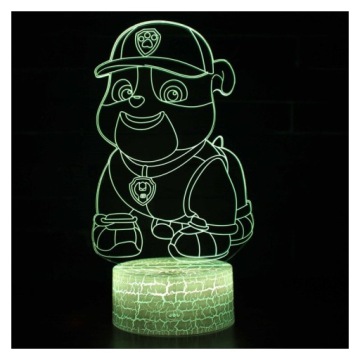 Светодиодный ночник PAW PATROL RUBBLE 3D Название