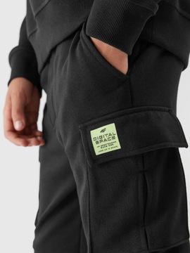 СПОРТИВНЫЕ БРЮКИ ДЛЯ МАЛЬЧИКОВ 4F, ХЛОПОК, AW23M415
