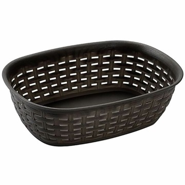 KOSZYK owalny plastikowy brązowy 25,5CM PIECZYWO BUŁKI do zmywarki