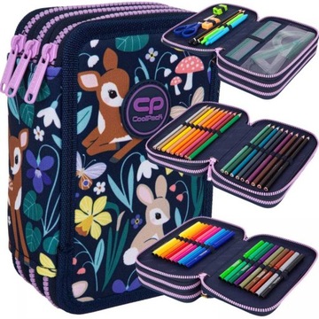 CP COOLPACK PIÓRNIK TRZYKOMOROWY Z WYPOSAŻENIEM DLA DZIEWCZYNKI Oh My Deer