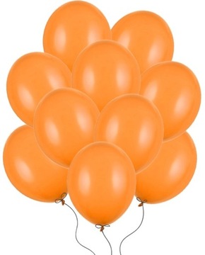BALONY POMARAŃCZOWE PASTELOWE NA ŚLUB WESELE DUŻE DO GIRLAND 30 CM 100 SZT