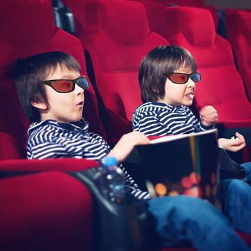 Анаглифные 3D-очки Пластиковые очки Рамка для 3D-телевизора
