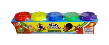 ПЛАСТИКОВОЕ ТЕСТО ГЛИНА 5 ЧАШЕК СТОКОВОЕ ДЕТСКОЕ ТЕСТО