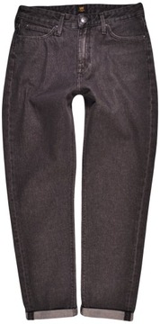 LEE spodnie grey high MOM STRAIGHT W27 L31