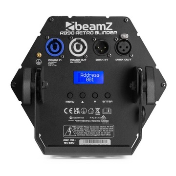 Светодиодная ретро-лампа Blinder DJ/72 светодиода SMD RGB RB90 Beamz