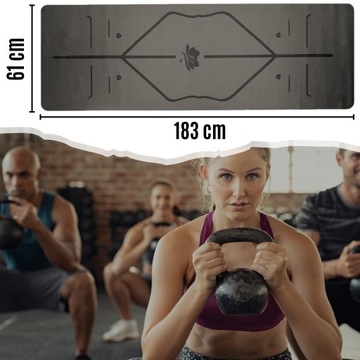 Гимнастический коврик для фитнеса, йоги, пилатеса, водонепроницаемый противоскользящий