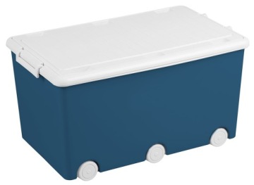 Контейнер для іграшок Tega Baby скриня темно-синій 57x36x29 см