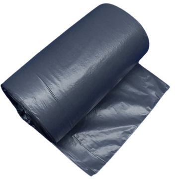Worki na śmieci, odpady 60l - Czarne |50 szt.| Mocne - LDPE