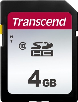 Карта TRANSCEND 300S 4 ГБ SD SDHC 20 МБ/с, класс 10