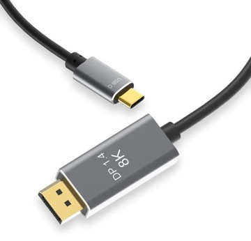 Кабель-адаптер USB-C — DisplayPort 1.4 DP 8K 30 Гц 4K, 2 м