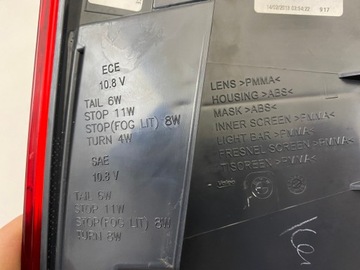 BMW 5 F07 GT LEVÝ SVĚTLO ZADNÍ LED 09- 7199643