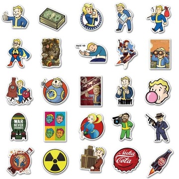 100 шт. наклейки Fallout Pipboy для чемодана и игры на коленях