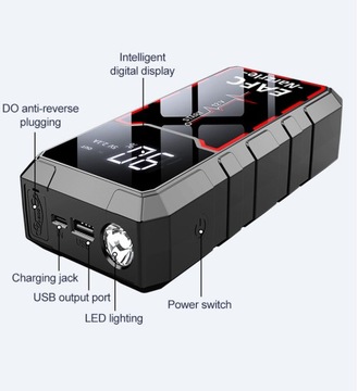 BOOSTER JUMP STARTER 28000MAH АВТОМОБИЛЬНЫЙ АВАРИЙНЫЙ ЗАПУСК И POWERBANK