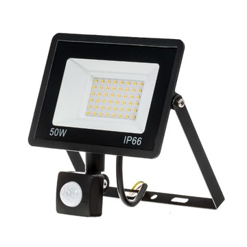 Галогенный светодиодный прожектор 50Вт LAMP с датчиком движения