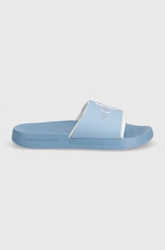 Calvin Klein Jeans klapki SLIDE damskie niebieskie YW0YW00585 rozmiar 37