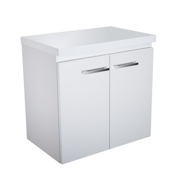 Szafka Łazienkowa z Blatem 60cm Biała Podwieszana