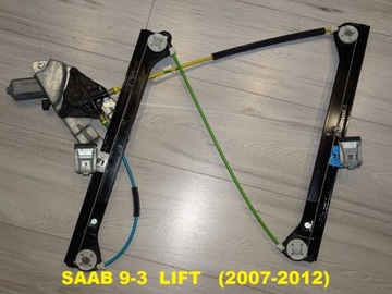 SAAB 93 9-3 FACELIFT MECHANIZMUS OKNO PŘEDNÍ LEVÝ ORIGINÁLNÍ 2007-2012
