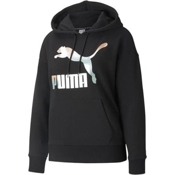 Bluza PUMA CLASSICS LOGO Czarny - XS