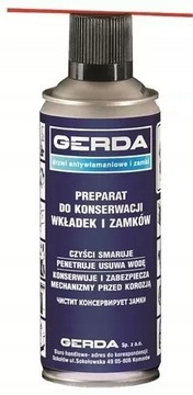 PREPARAT GERDA DO KONSERWACJI WKŁADEK ZAMKÓW 400ML